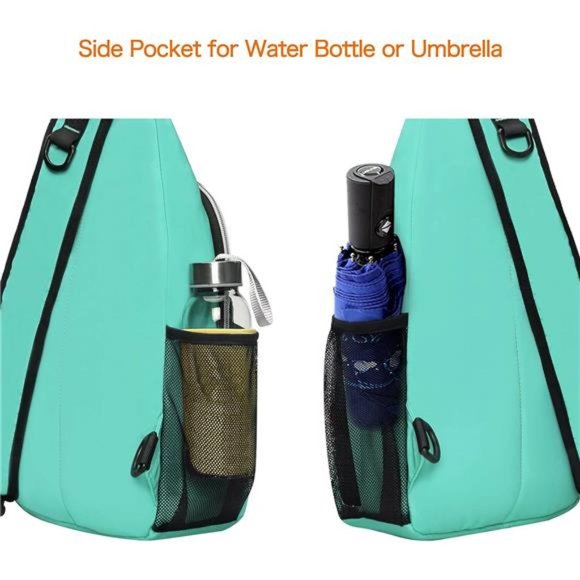 Teal Sling Backpack, Multipurpose Crossbody Shoulder Bag Travel Hiking Daypack